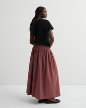 Load image into Gallery viewer, KOWTOW WEAVER SKIRT MAROON CHECK
