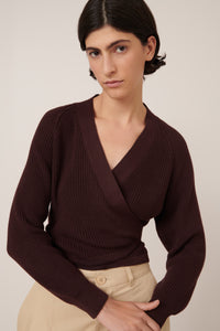 KOWTOW COMPOSURE CARDI MAHOGANY