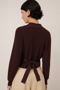 KOWTOW COMPOSURE CARDI MAHOGANY