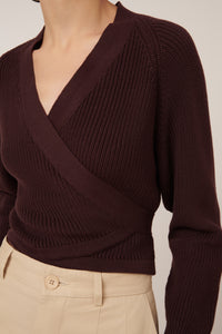 KOWTOW COMPOSURE CARDI MAHOGANY