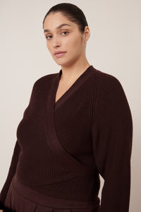 KOWTOW COMPOSURE CARDI MAHOGANY
