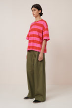 Load image into Gallery viewer, KOWTOW OVERSIZED BOXY TEE PAINTED STRIPE

