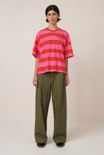 Load image into Gallery viewer, KOWTOW OVERSIZED BOXY TEE PAINTED STRIPE

