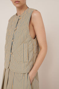 KOWTOW AXIS VEST DOUBLE PINSTRIPE