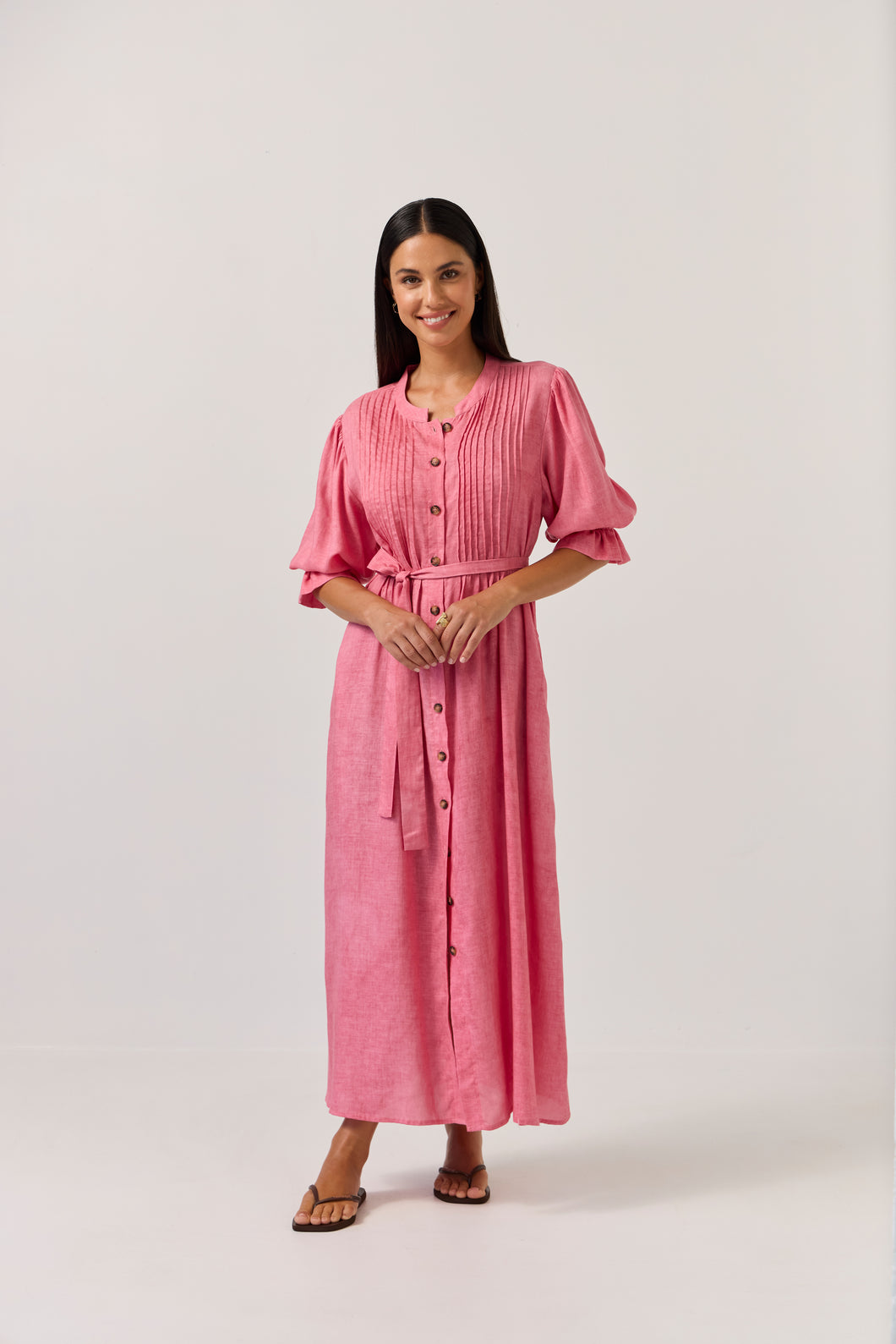 TUESDAY VENUS DRESS SUNSET CORAL