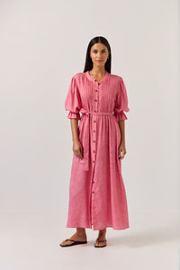 TUESDAY VENUS DRESS SUNSET CORAL