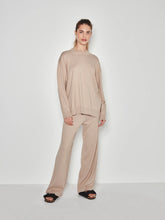 Load image into Gallery viewer, JULIETTE HOGAN LOUNGE CREW SWEATER BISCUIT MARLE
