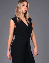 Load image into Gallery viewer, STORM WIDE LEG TUX JUMPSUIT BLACK
