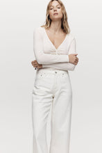 Load image into Gallery viewer, MARLE WIDE LEG JEAN IVORY
