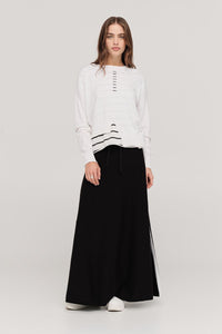 TAYLOR COMPLACEMENT SKIRT BLACK/IVORY
