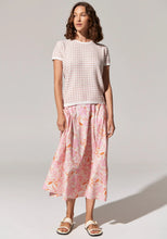 Load image into Gallery viewer, POL ZIGGY KNIT TEE PINK MULTI
