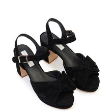 Load image into Gallery viewer, KATHRYN WILSON ZSA ZSA HEEL BLACK SUEDE
