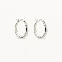 Load image into Gallery viewer, BY CHARLOTTE INFINITE HORIZON LARGE HOOPS SILVER
