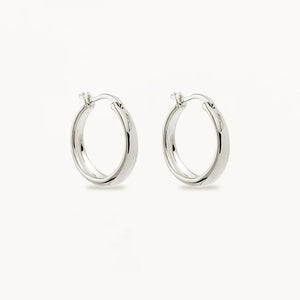 BY CHARLOTTE INFINITE HORIZON LARGE HOOPS SILVER