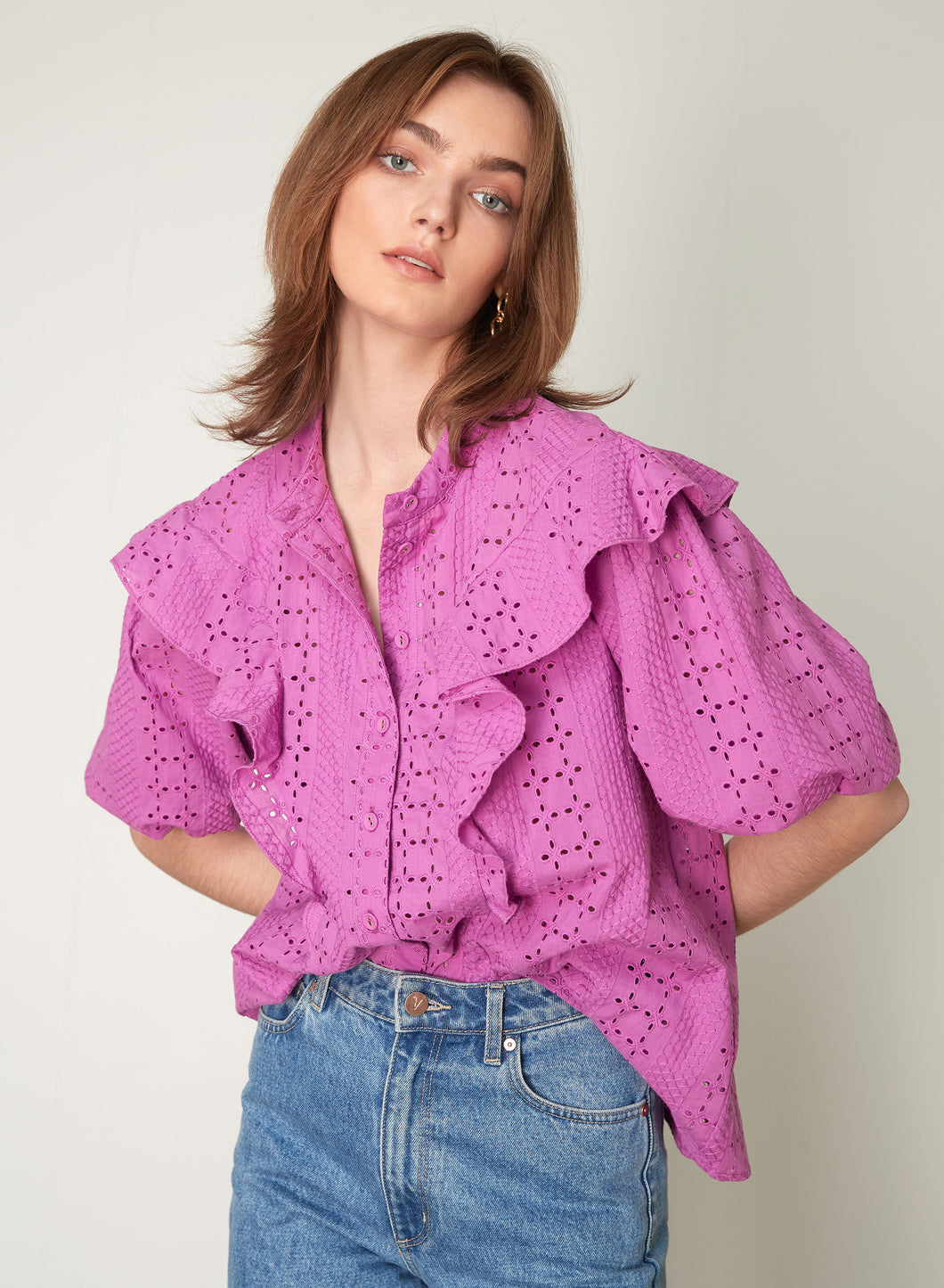 ESMAEE CAPELLA BLOUSE ORCHID