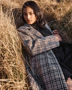 ZOE KRATZMANN TRANSIT COAT BLACK CHECK