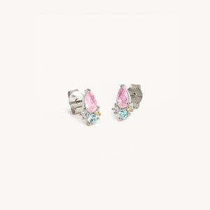 BY CHARLOTTE CHERISHED CONNECTIONS STUD EARRING SILVER