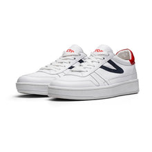 Load image into Gallery viewer, TRETORN COURT CLAY TRAINER WHITE NAVY RED
