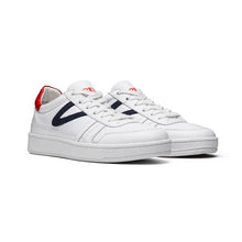 Load image into Gallery viewer, TRETORN COURT CLAY TRAINER WHITE NAVY RED
