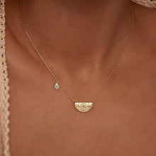 Load image into Gallery viewer, BY CHARLOTTE GOLD GROW WITH GRACE LOTUS BIRTHSTONE NECKLACE - DECEMBER

