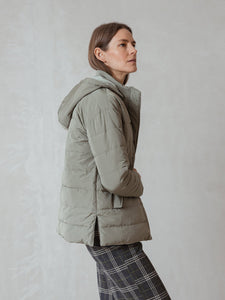 INDI & COLD ABRIGO JACKET KHAKI - REVERSIBLE
