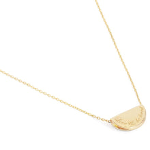 Load image into Gallery viewer, BY CHARLOTTE GOLD LOVE AND BE LOVED LOTUS BIRTHSTONE NECKLACE - JANUARY
