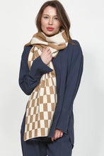 Load image into Gallery viewer, LEO + BE CHECKER BOARD SCARF
