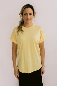 MAZU ALL YOU NEED CUFF TEE SUNSHINE