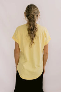 MAZU ALL YOU NEED CUFF TEE SUNSHINE