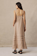 Load image into Gallery viewer, MARLE ANGELA DRESS TAN STRIPE

