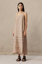 Load image into Gallery viewer, MARLE ANGELA DRESS TAN STRIPE
