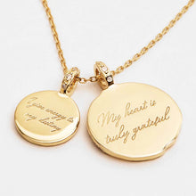 Load image into Gallery viewer, BY CHARLOTTE GOLD MY HEART IS GRATEFUL NECKLACE
