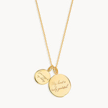 Load image into Gallery viewer, BY CHARLOTTE GOLD MY HEART IS GRATEFUL NECKLACE
