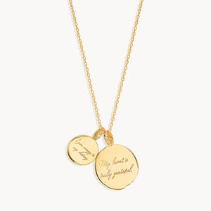 BY CHARLOTTE GOLD MY HEART IS GRATEFUL NECKLACE