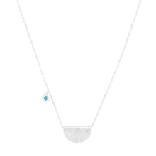 Load image into Gallery viewer, BY CHARLOTTE SILVER GROW WITH GRACE LOTUS BIRTHSTONE NECKLACE - DECEMBER
