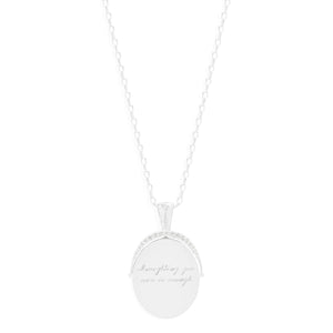 SILVER EVERYTHING YOU ARE IS ENOUGH SMALL NECKLACE