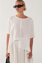 Load image into Gallery viewer, TAYLOR SLANT TEE IVORY

