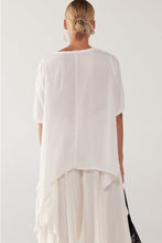 Load image into Gallery viewer, TAYLOR SLANT TEE IVORY
