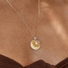 Load image into Gallery viewer, BY CHARLOTTE GOLD CROWN CHAKRA NECKLACE - I AM DIVINELY GROUNDED
