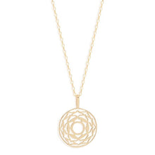 Load image into Gallery viewer, BY CHARLOTTE GOLD CROWN CHAKRA NECKLACE - I AM DIVINELY GROUNDED
