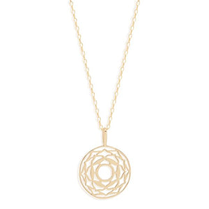 BY CHARLOTTE GOLD CROWN CHAKRA NECKLACE - I AM DIVINELY GROUNDED