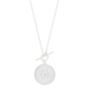 BY CHARLOTTE SILVER A THOUSAND PETALS FOB NECKLACE