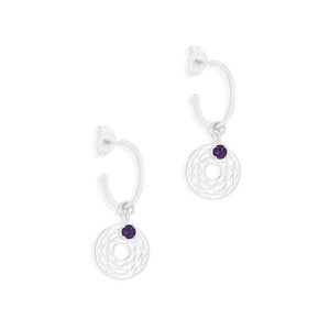 BY CHARLOTTE SILVER CROWN CHAKRA HOOPS - I AM DIVINELY GROUNDED