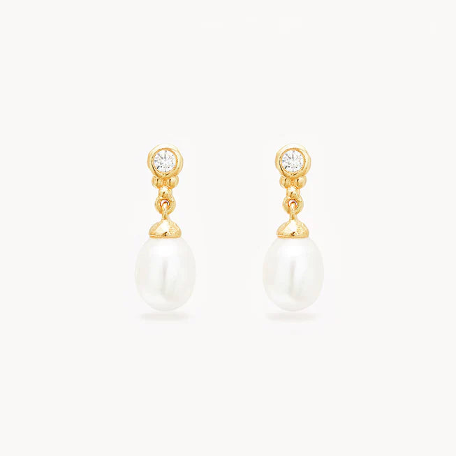 BY CHARLOTTE GOLD LUNAR LIGHT STUD EARRING