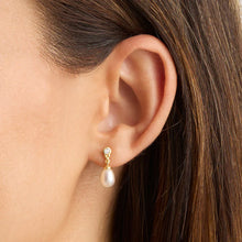 Load image into Gallery viewer, BY CHARLOTTE GOLD LUNAR LIGHT STUD EARRING
