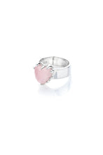 Load image into Gallery viewer, STOLEN GIRLFRIENDS CLUB LOVE CLAW RING  ROSE QUARTZ
