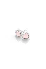 Load image into Gallery viewer, STOLEN GIRLFRIENDS CLUB LOVE CLAW EARRINGS ROSE QUARTZ
