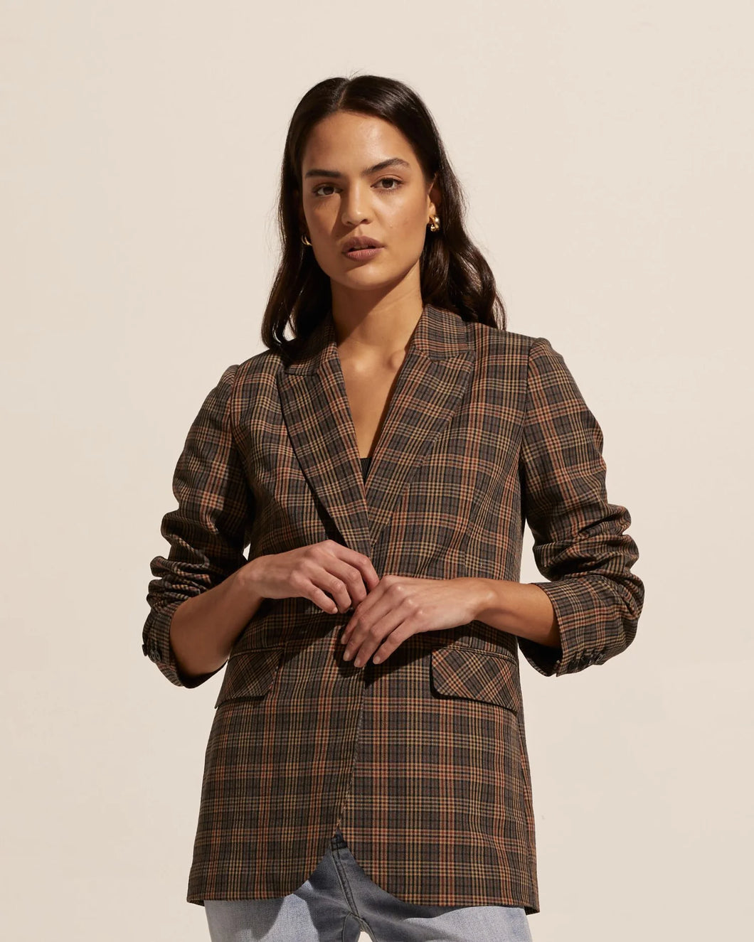 ZOE KRATZMANN INDEX JACKET TOASTED CHECK