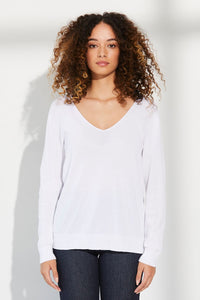 STANDARD ISSUE COTTON V SLOUCHY FLAME