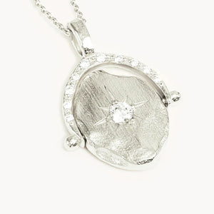BY CHARLOTTE SILVER NORTH STAR SPINNER NECKLACE